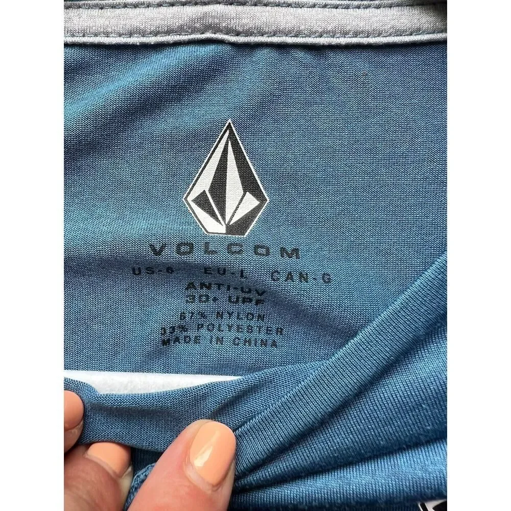 VOLCOM Anti - UV Sun Protection 30+ SPF Boys Kids Youth Long Sleeve Top Beach 6